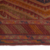 Mashwani Area Rug Runner Handmade Brown Geometric 12' Runner