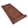 Mashwani Area Rug Runner Handmade Brown Geometric 12' Runner