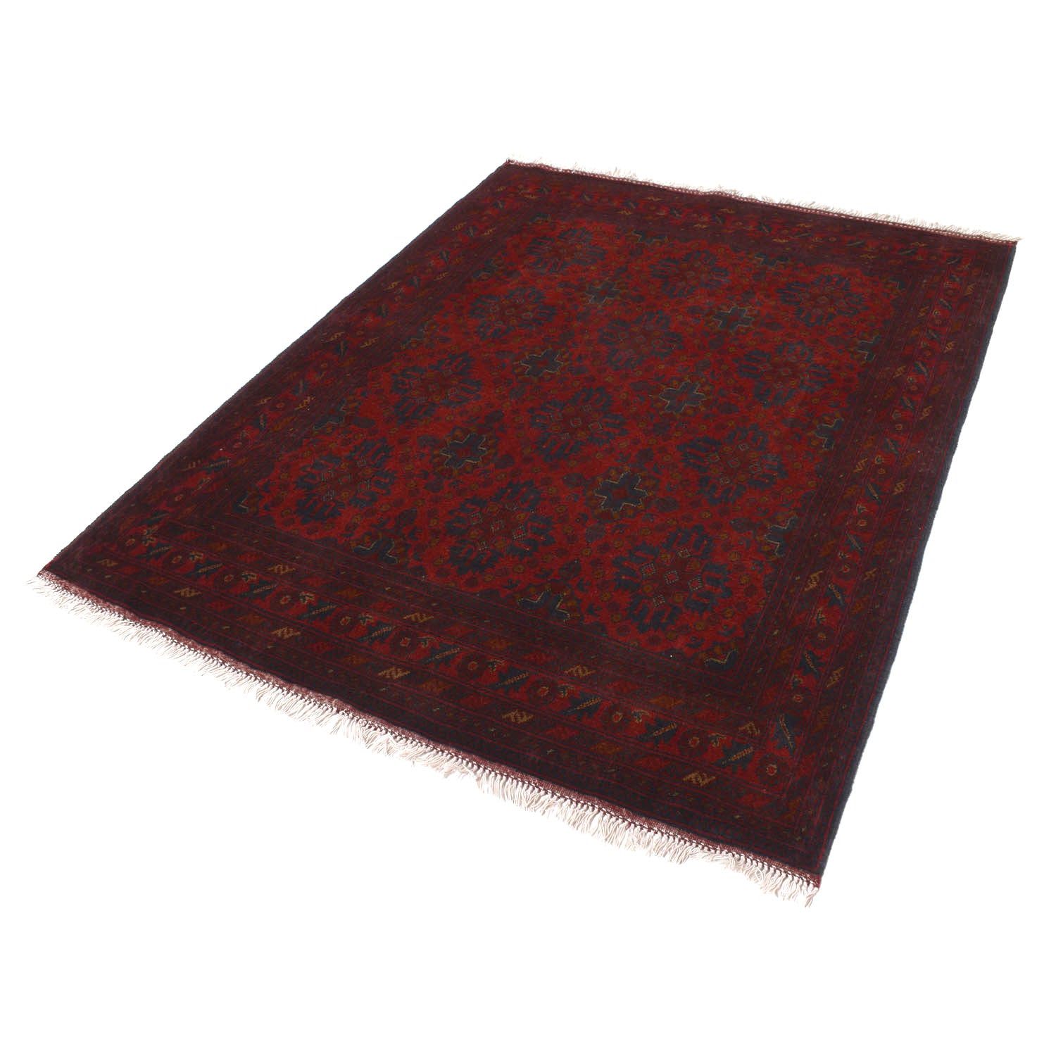 Khal Mohammadi Rug Handmade Red 4x7 ft