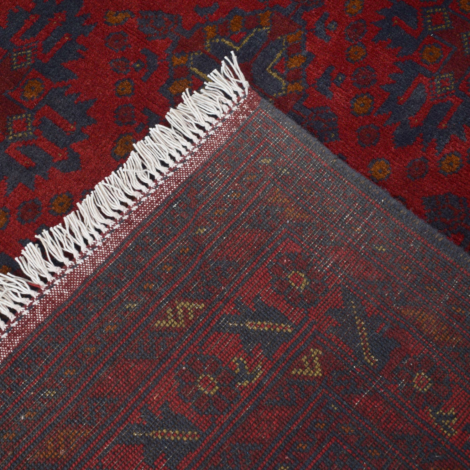 Khal Mohammadi Rug Handmade Red 4x7 ft