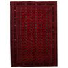 Bokhara Rug Handmade Deep Red Medallion 7x10 ft