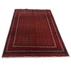 Khoja Roshnai Area Rug Handmade Deep Red Floral 4x7 ft