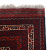 Khoja Roshnai Area Rug Handmade Deep Red Floral 4x7 ft