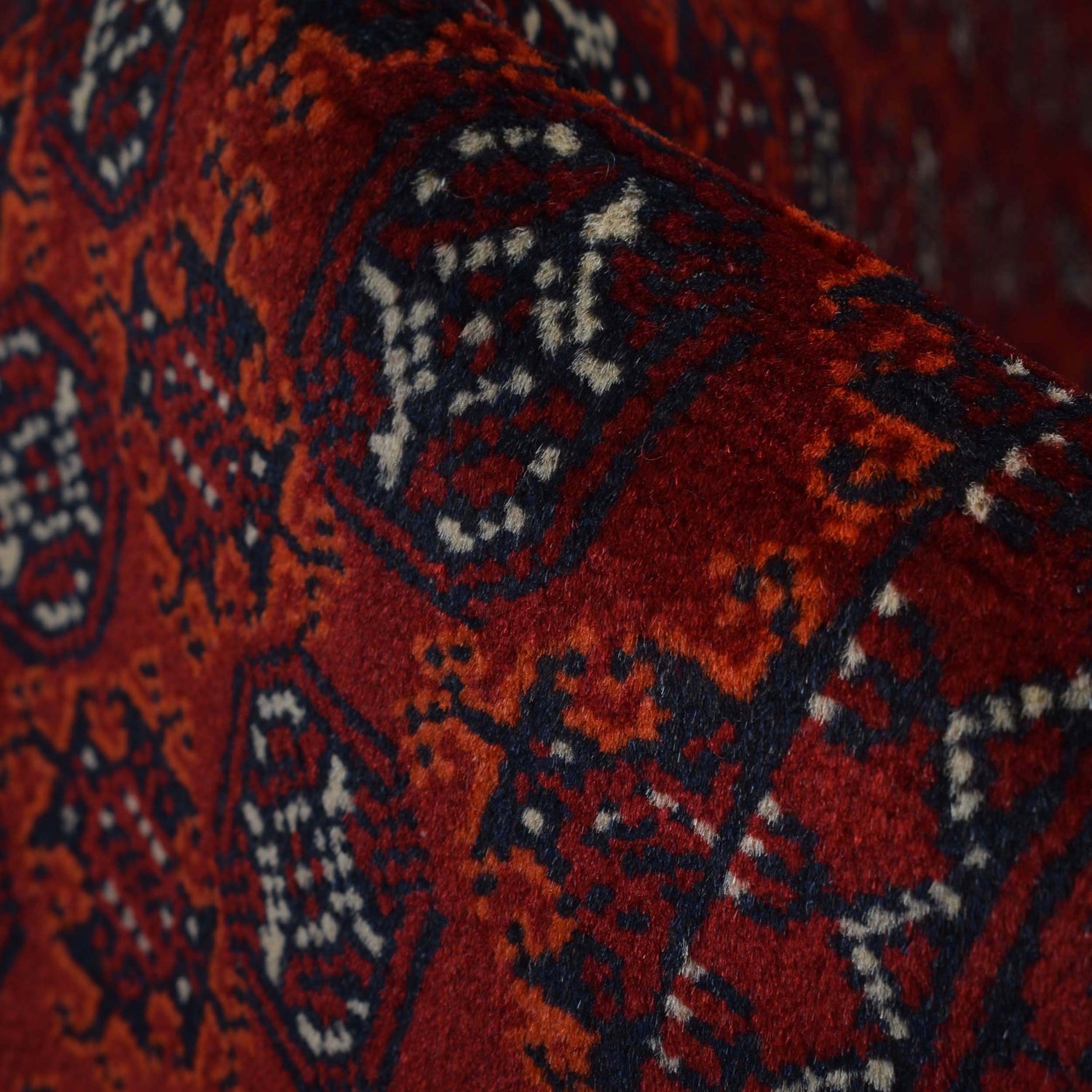 Khoja Roshnai Area Rug Handmade Deep Red Floral 4x7 ft