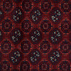 Khoja Roshnai Area Rug Handmade Deep Red Floral 4x7 ft