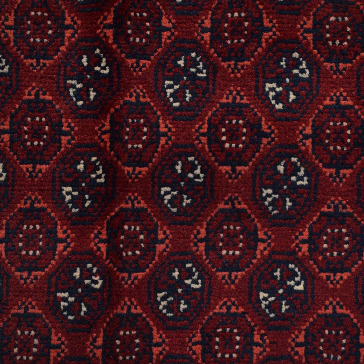 Khoja Roshnai Area Rug Handmade Deep Red Floral 4x7 ft