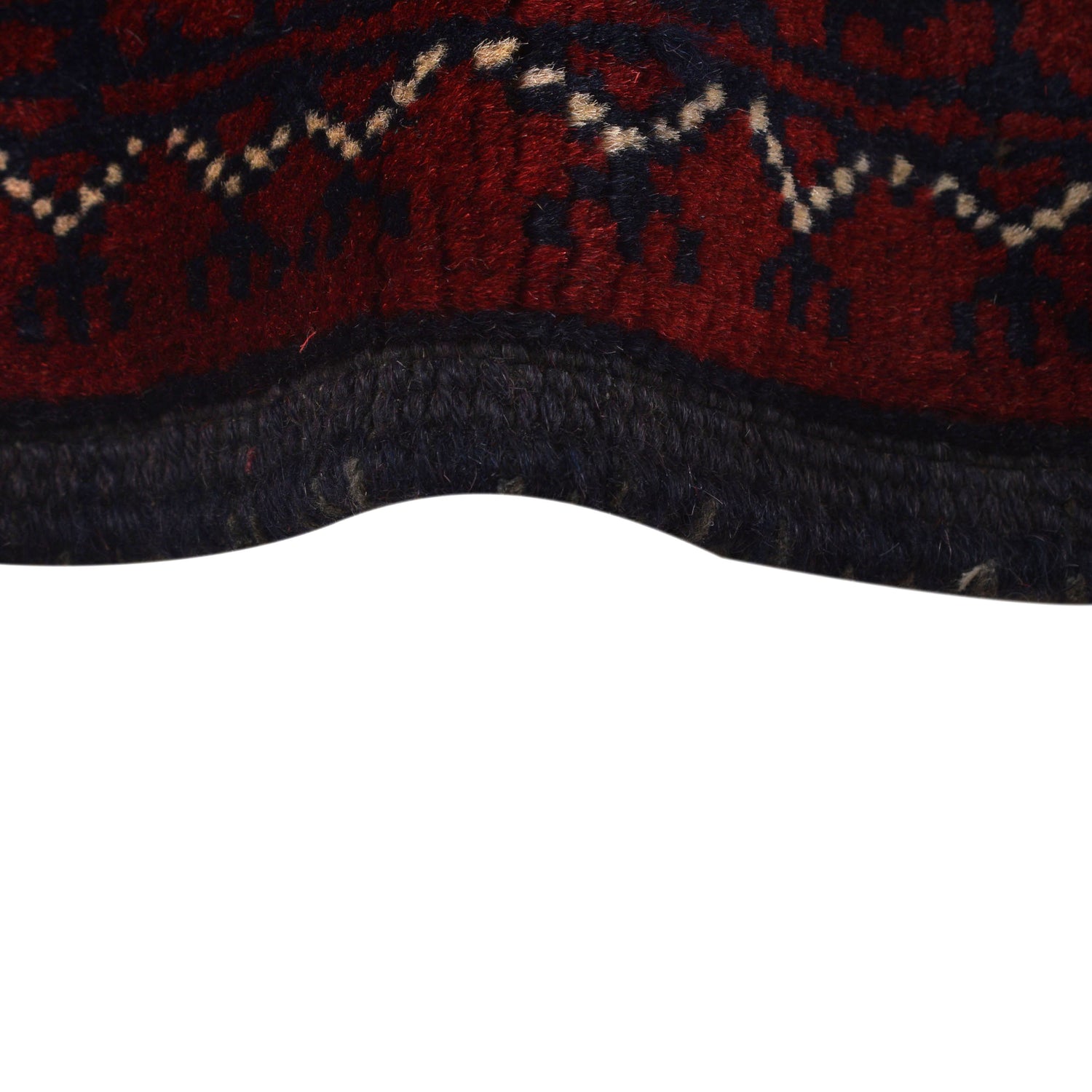 Khoja Roshnai Area Rug Handmade Deep Red Floral 4x7 ft