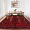Bokhara Rug Handmade Red Medallion 6x9 ft