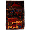 Pictorial Rug Handmade Multi Design