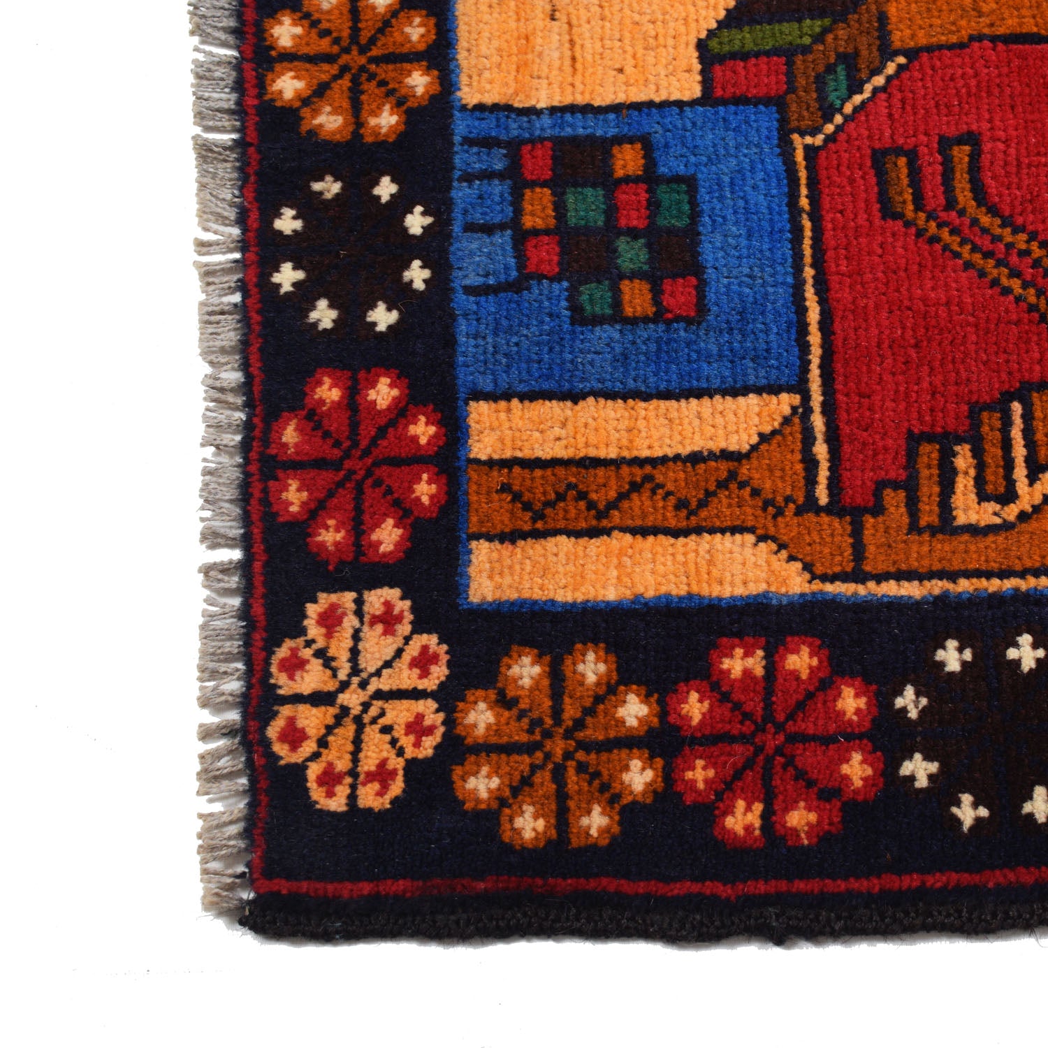 Pictorial Rug Handmade Multi Design