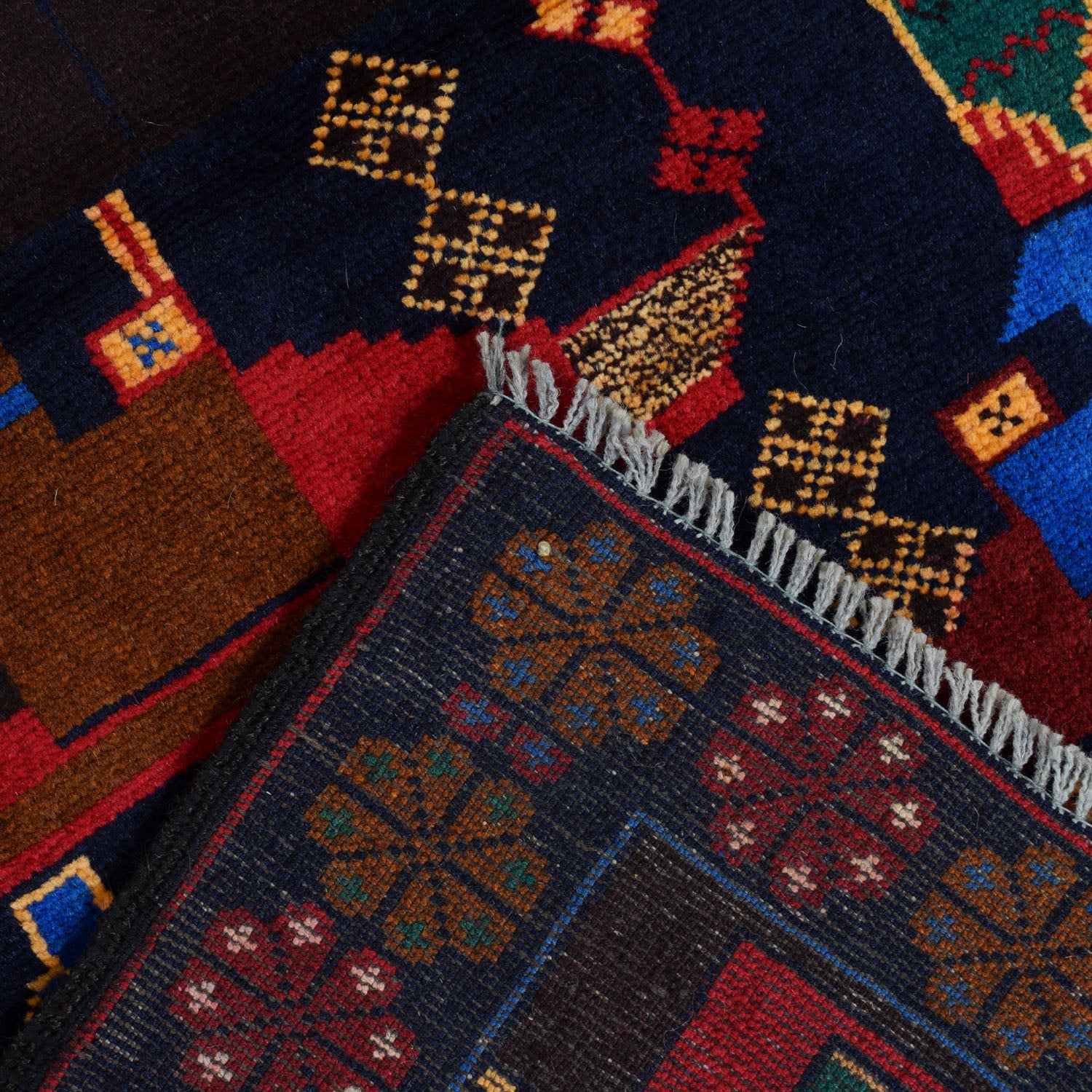 Pictorial Rug Handmade Multi Design