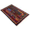 Pictorial Rug Handmade Multi Design