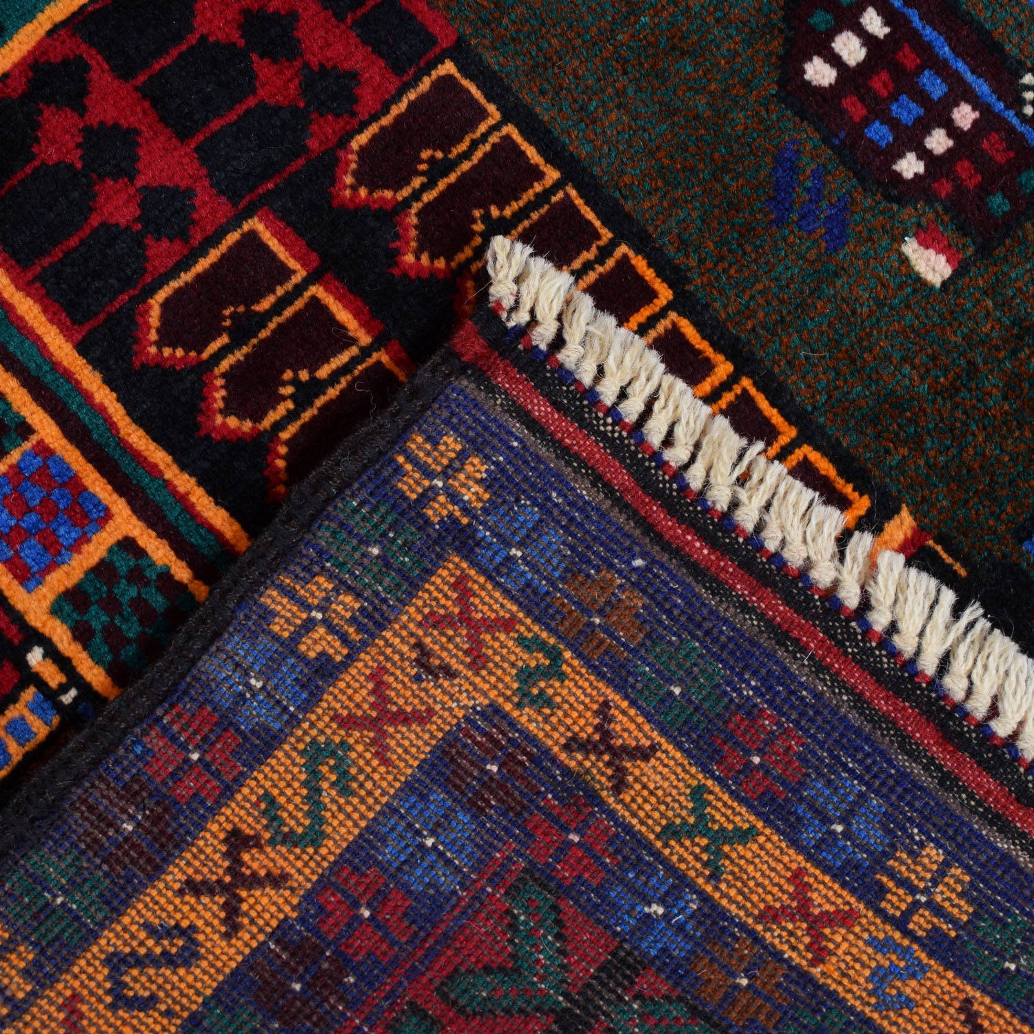 Pictorial Rug Handmade Multi Design