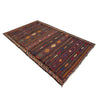 Laghari Kilim Area Rug Handmade Multi Geometric 4x7 ft