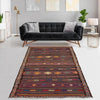 Laghari Kilim Area Rug Handmade Multi Geometric 4x7 ft