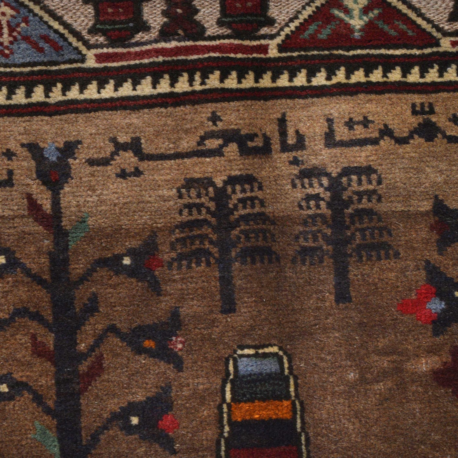 Pictorial Rug Handmade Multi Design