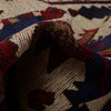 Barjasta Runner Rug Handmade Beige Floral 13' ft Runner