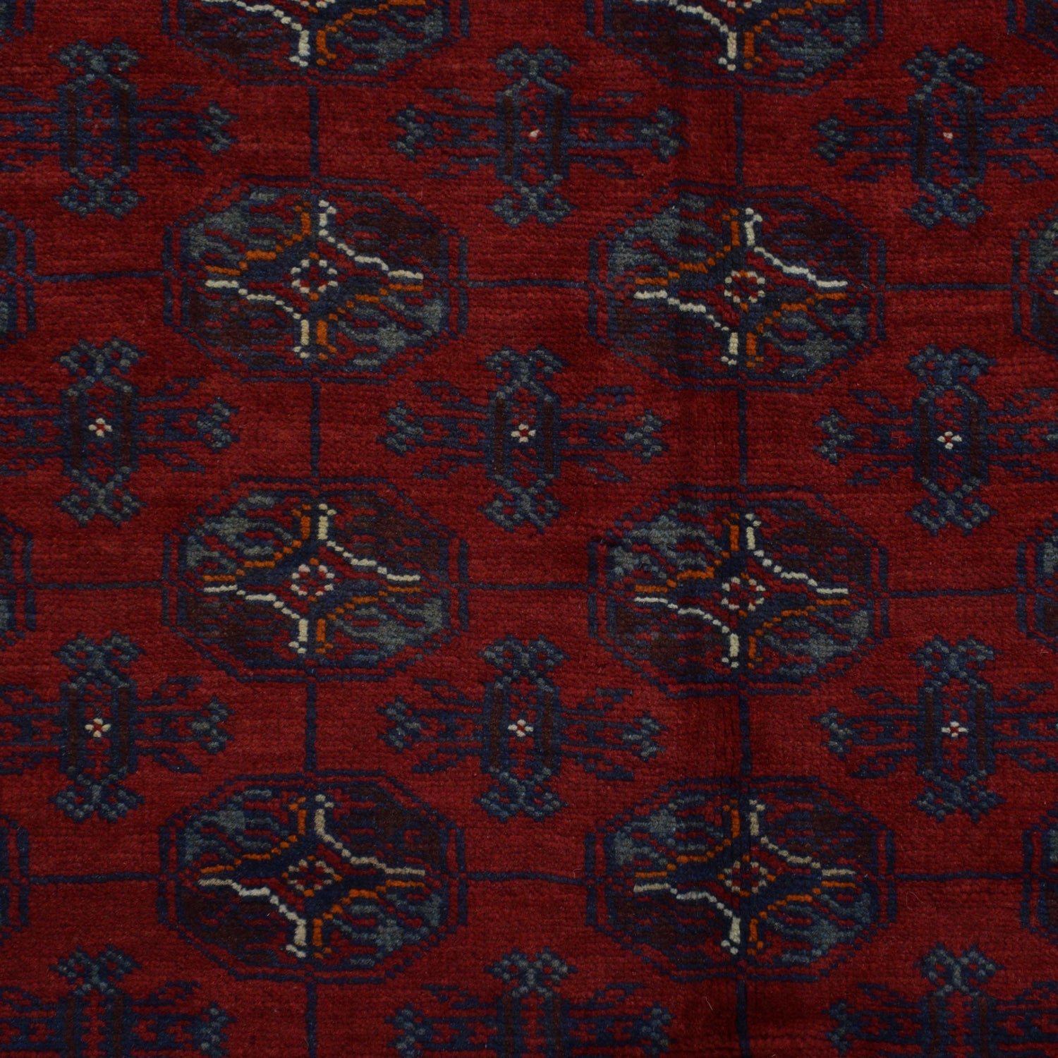 Bokhara Rug Handmade Red Medallion 6x9 ft