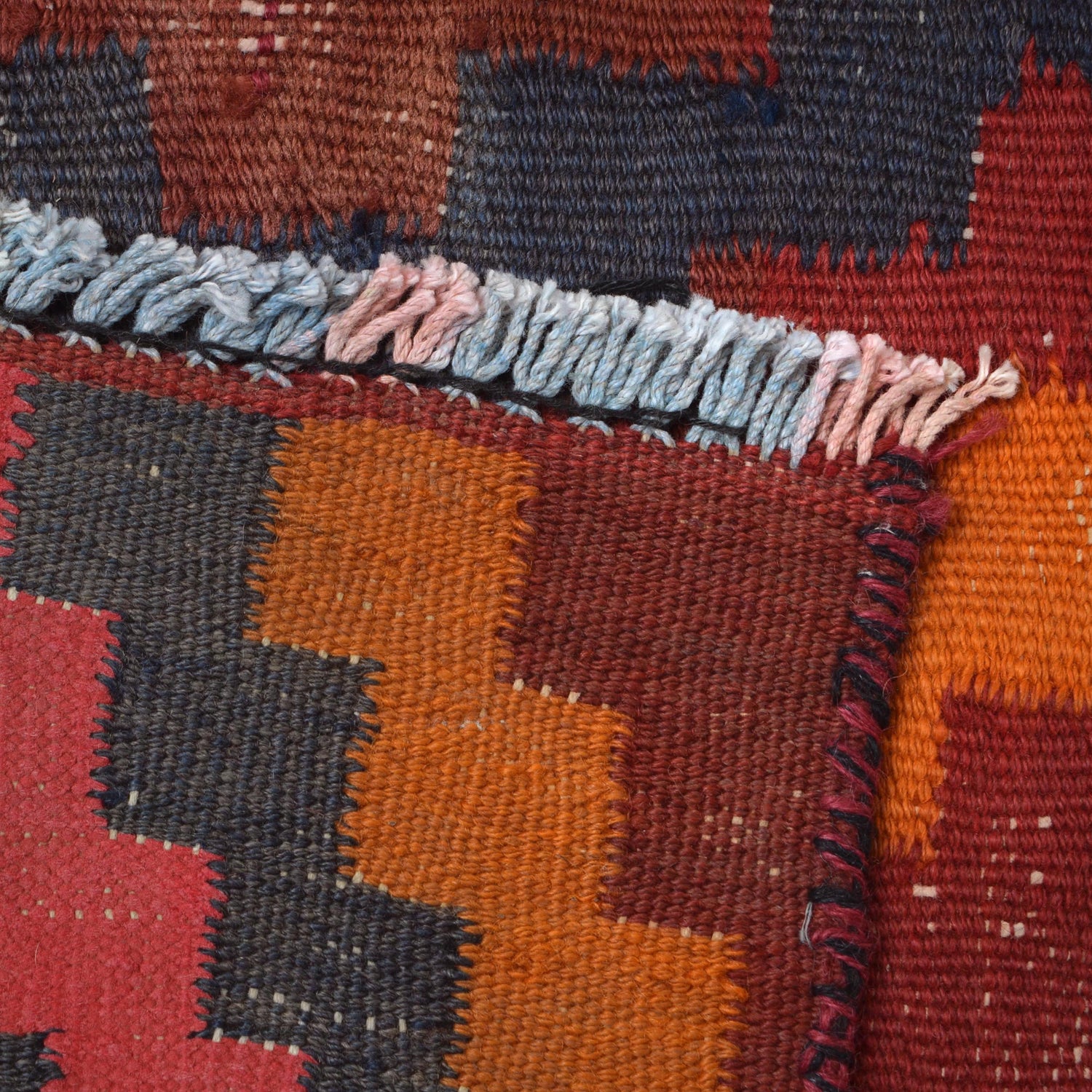 Maimana Kilim Area Rug Handmade Multi Floral 7x10 ft