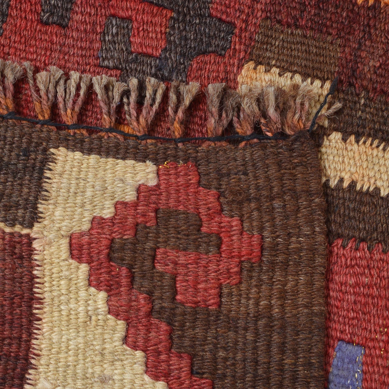 Maimana Kilim Area Rug Handmade Multi Floral 5x8 ft