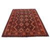 Maimana Kilim Area Rug Handmade Red Floral 5x8 ft