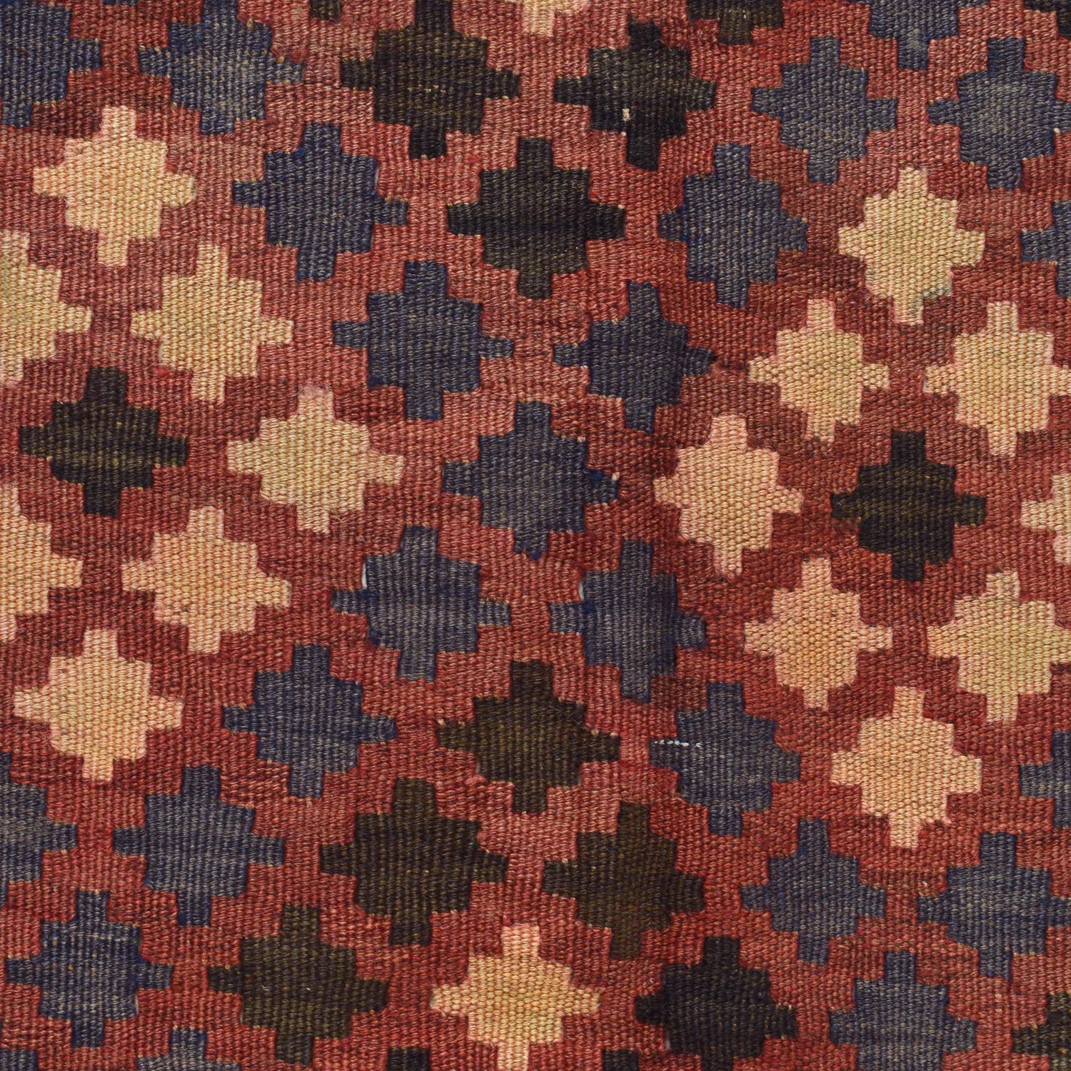 Maimana Kilim Area Rug Handmade Red Floral 5x8 ft
