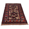 Barjasta Area Rug Handmade Beige Floral 4x6 ft