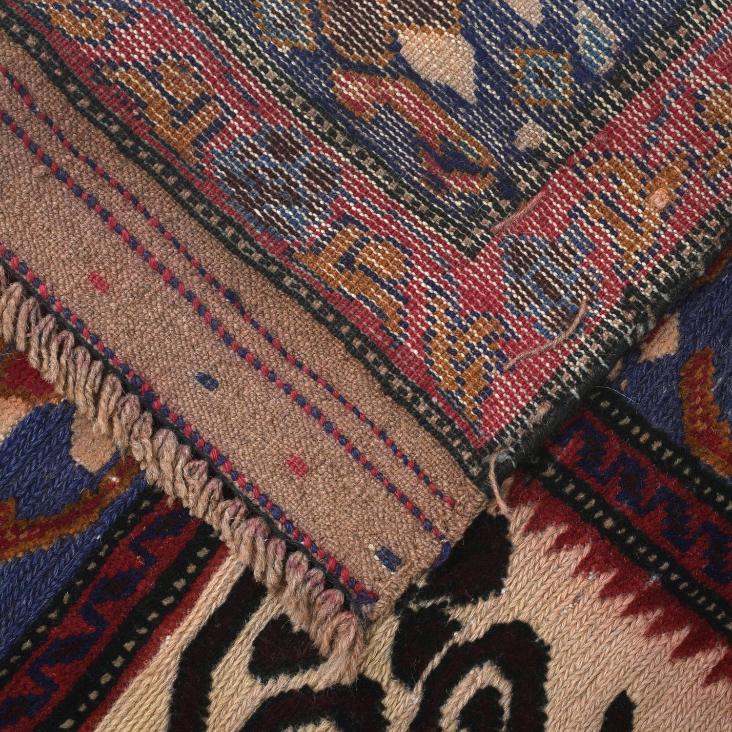 Barjasta Area Rug Handmade Beige Floral 4x6 ft