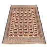 Soumak Kilim Area Rug Handmade White Pictorial 4x6 ft