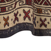Soumak Kilim Area Rug Handmade White Pictorial 4x6 ft