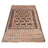 Soumak Kilim Area Rug Handmade White Pictorial 4x6 ft