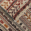 Soumak Kilim Area Rug Handmade White Pictorial 4x6 ft