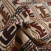 Soumak Kilim Area Rug Handmade White Pictorial 4x6 ft