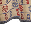 Soumak Kilim Area Rug Handmade White Floral 4x6 ft