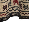 Soumak Kilim Area Rug Handmade White Floral 4x6 ft
