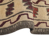 Soumak Kilim Area Rug Handmade White Pictorial 4x6 ft