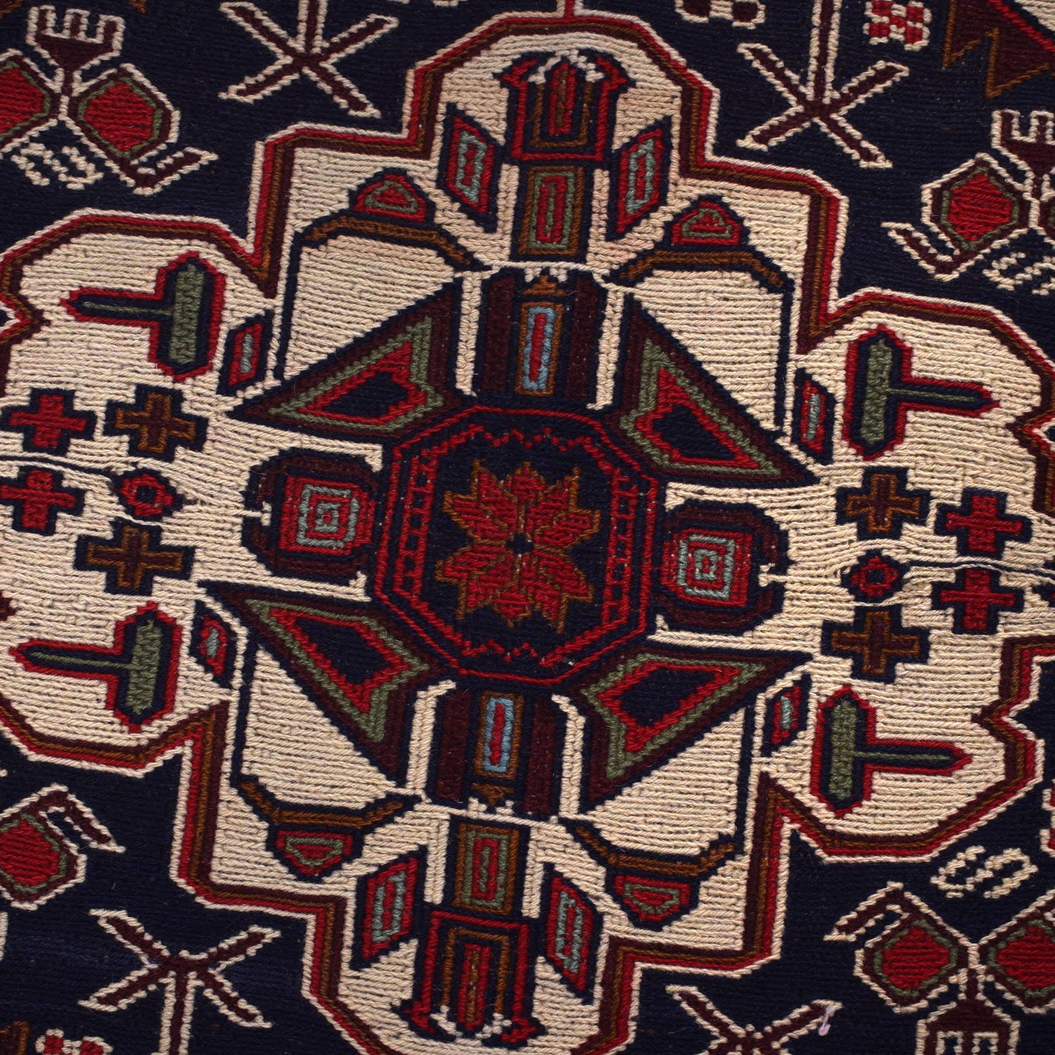 Maliki Kilim Area Rug Handmade Multi Floral 4x6 ft