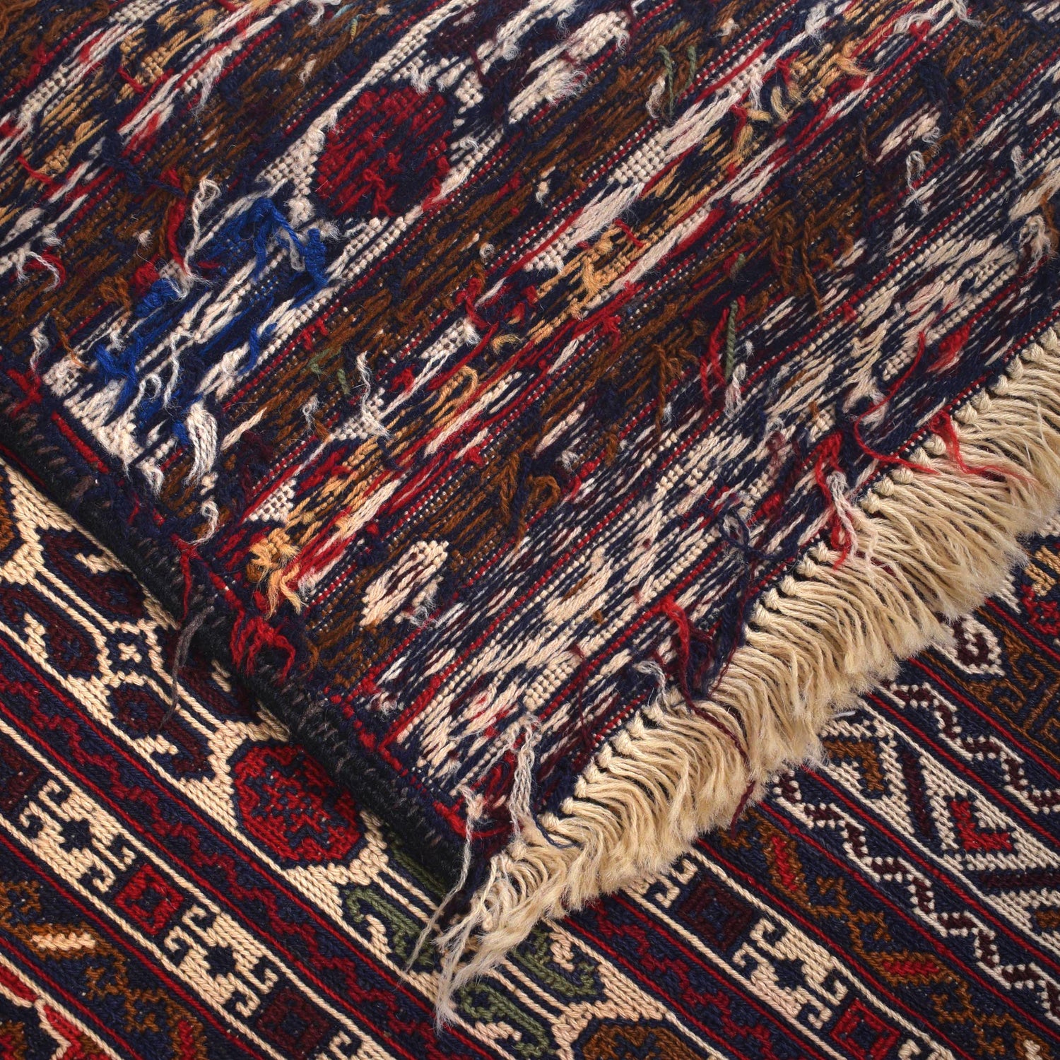 Maliki Kilim Area Rug Handmade Multi Floral 4x6 ft