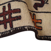 Soumak Kilim Area Rug Handmade White Pictorial 4x6 ft