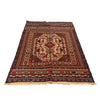 Maliki Kilim Area Rug Handmade Multi Floral 4x6 ft