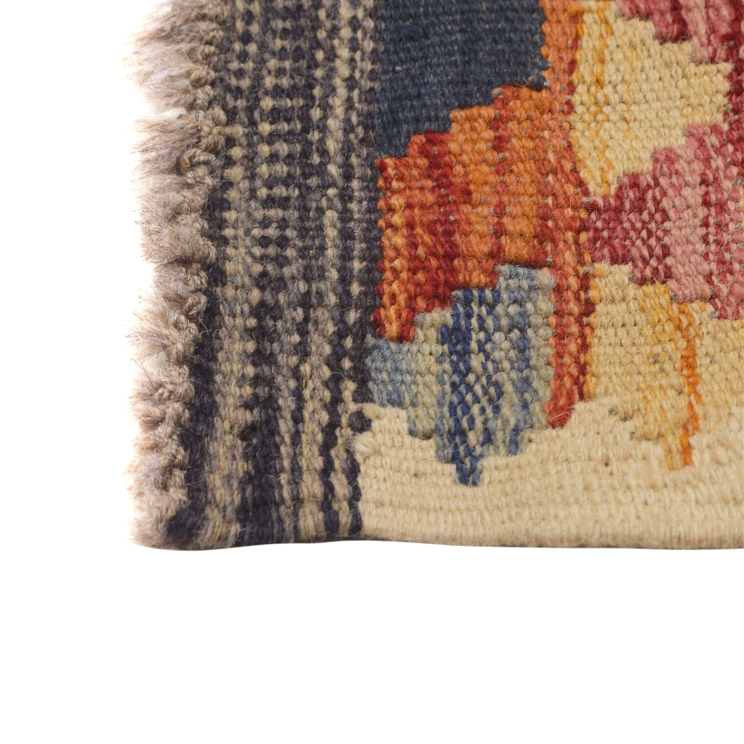 Handmade Multi Kilim Geometric 10' Runner