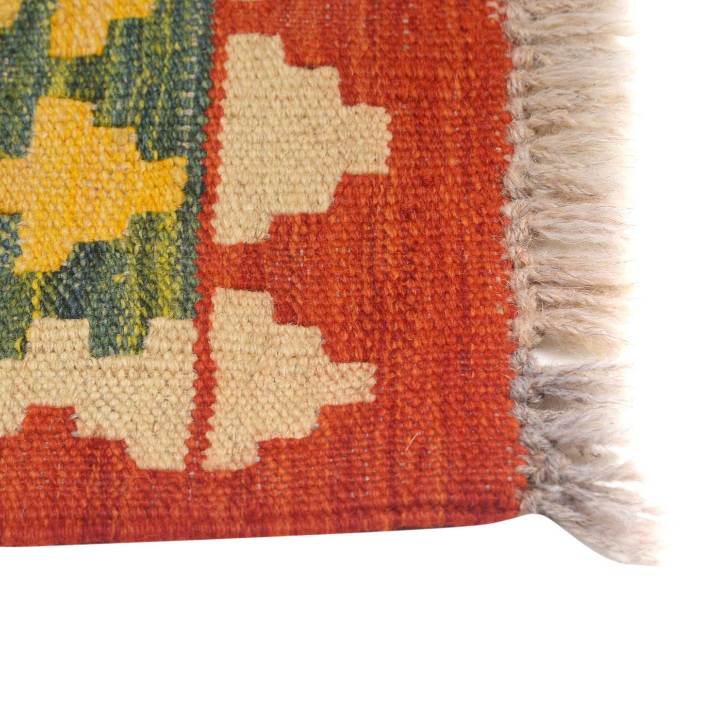 Handmade Multi Kilim Geometric 10' Runner