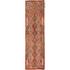 Handmade Multi Kilim Geometric 10' Runner
