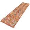 Handmade Multi Kilim Geometric 10' Runner