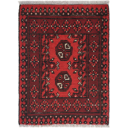 Handmade Wool Doormat Red Floral