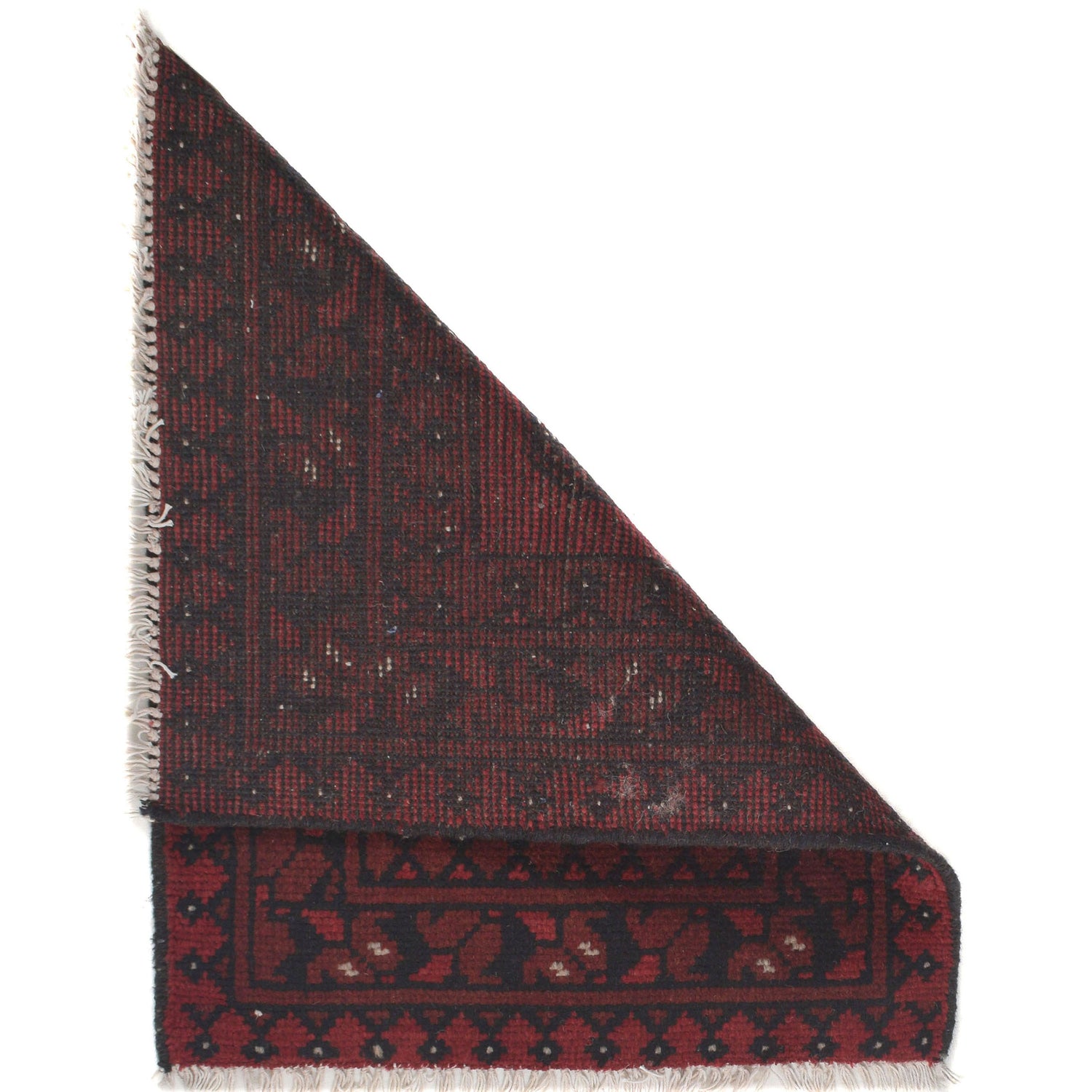 Handmade Wool Doormat Red Floral