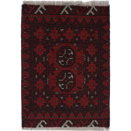 Handmade Wool Doormat Red Floral