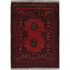 Handmade Wool Doormat Red Floral