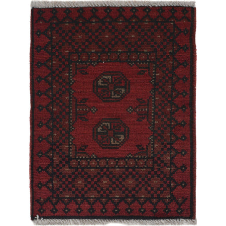Handmade Wool Doormat Red Floral