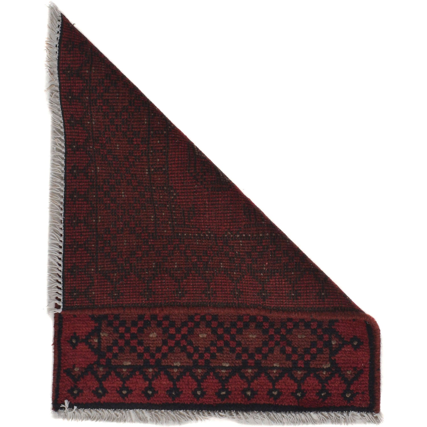 Handmade Wool Doormat Red Floral